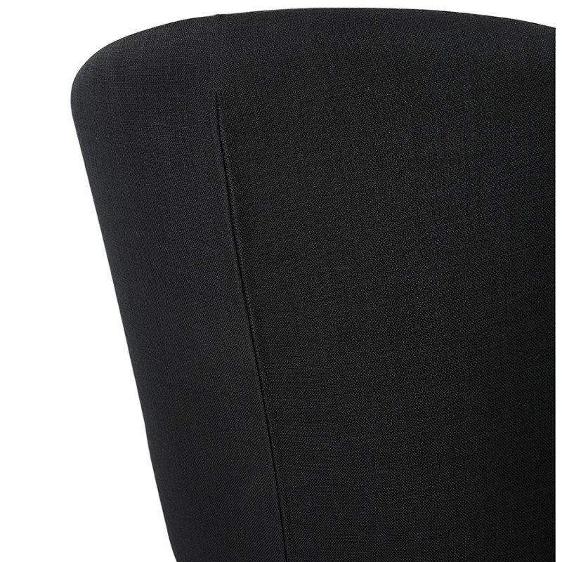 Sedia di design YASUO in tessuto per calzature in legno color naturale (nero) - image 43198