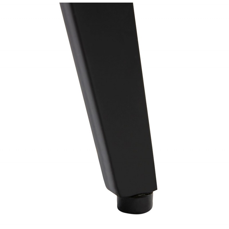 Fauteuil design YASUO en tissu pieds métal couleur noire (noir) - image 43235