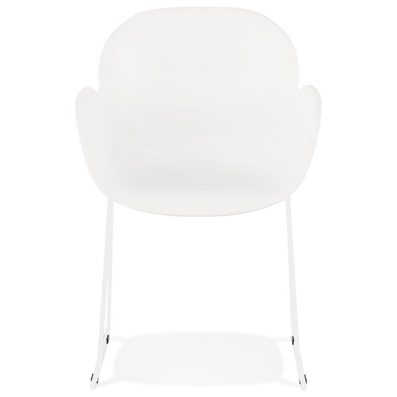 CIRSE Designstuhl aus Polypropylen weiß Metallfüße (weiß) - image 43261