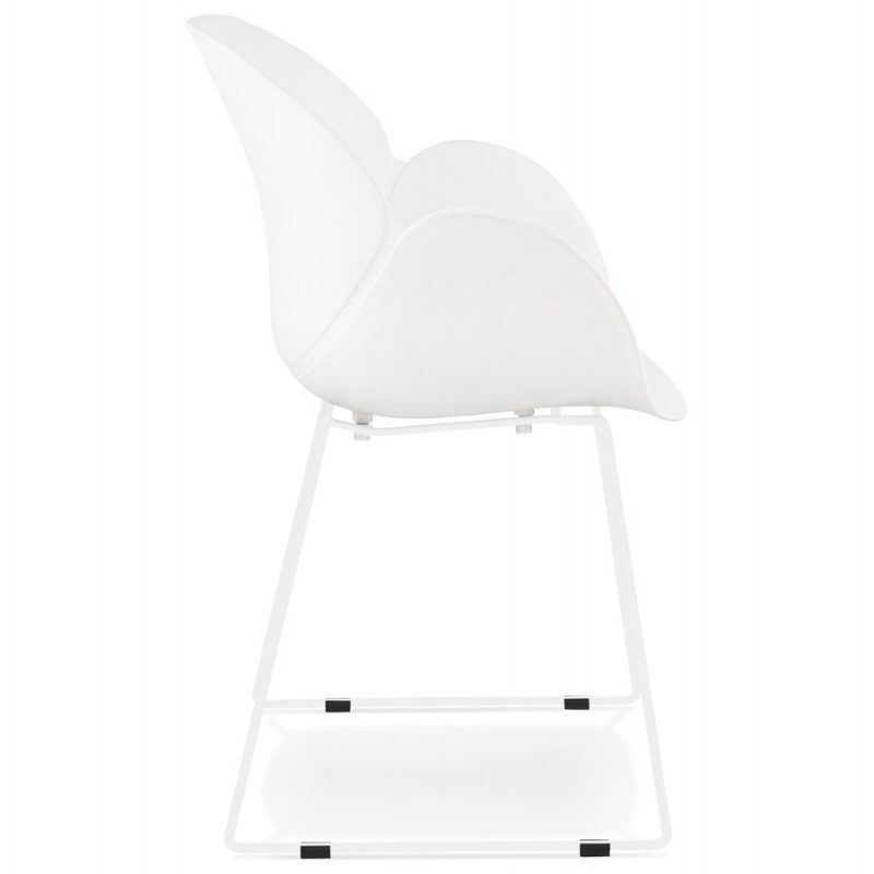 CIRSE Designstuhl aus Polypropylen weiß Metallfüße (weiß) - image 43262