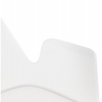 Sedia di design industriale con braccioli ORCHIS in polipropilene (bianco)