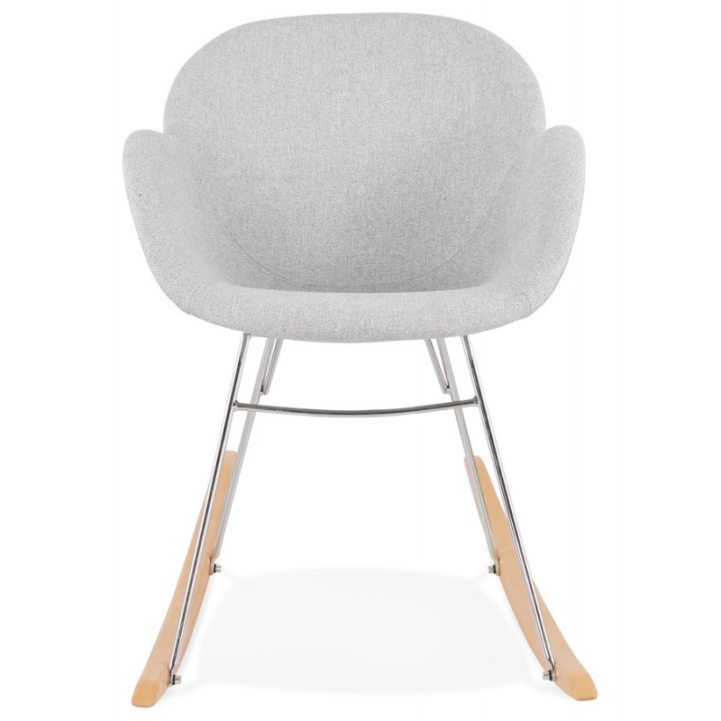 EDEN design rocking chair in fabric (light grey) - image 43338