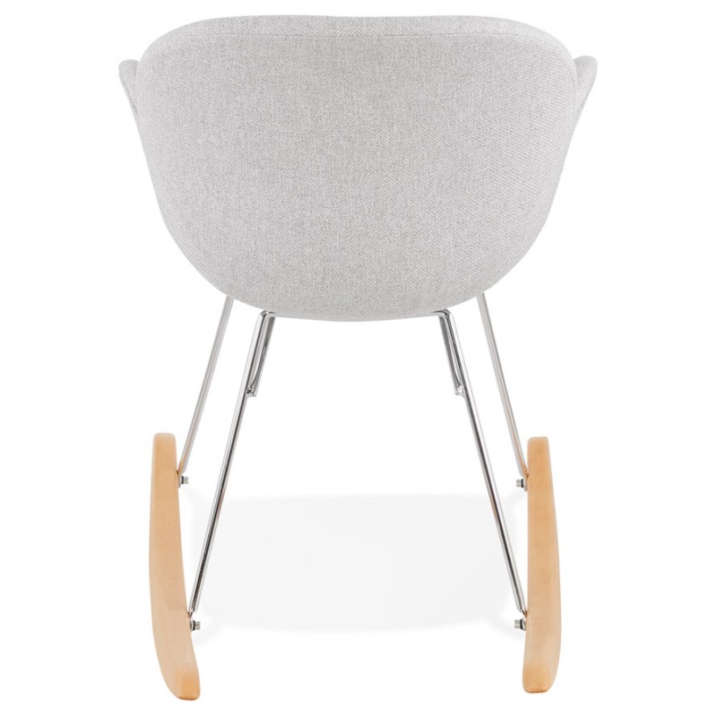 EDEN design rocking chair in fabric (light grey) - image 43341
