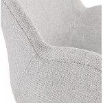 LENA Scandinavian style design chair in fabric (light grey)