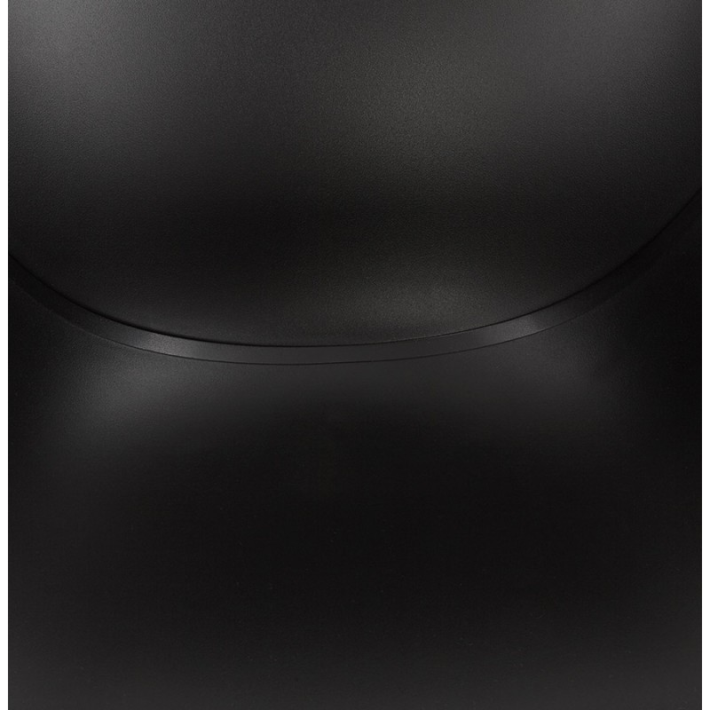 Chaise de bureau sur roulettes SORBIER en polypropylène pieds métal chromé (noir) - image 43472