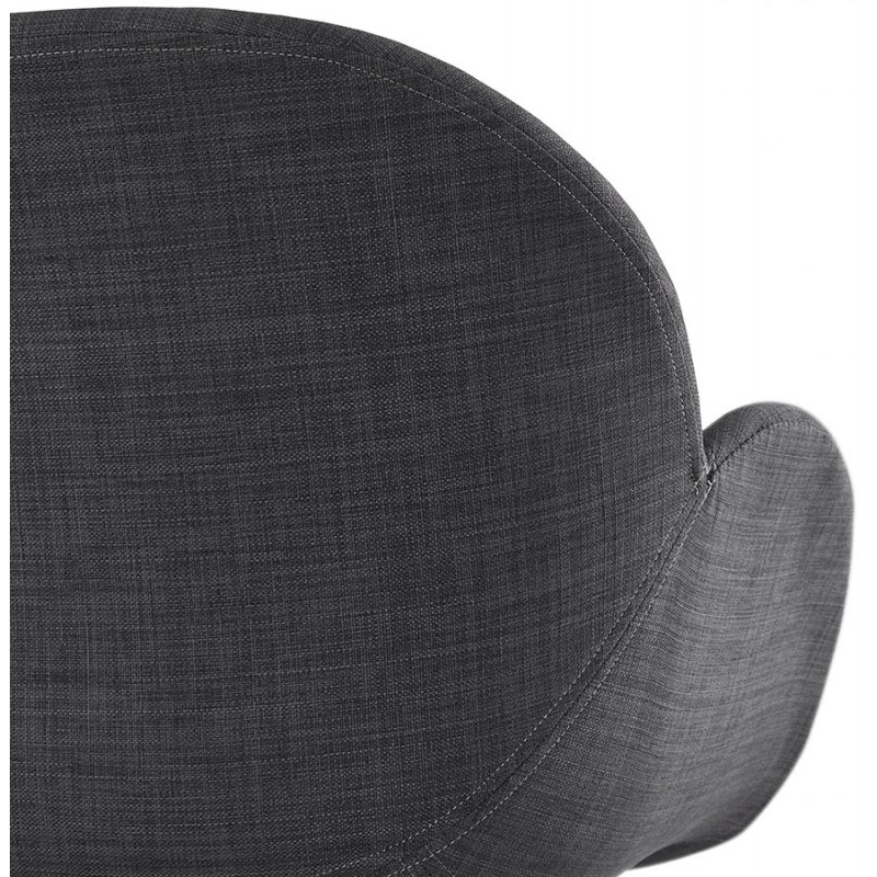 Office chair on CAPUCINE fabric wheels (anthracite grey) - image 43506