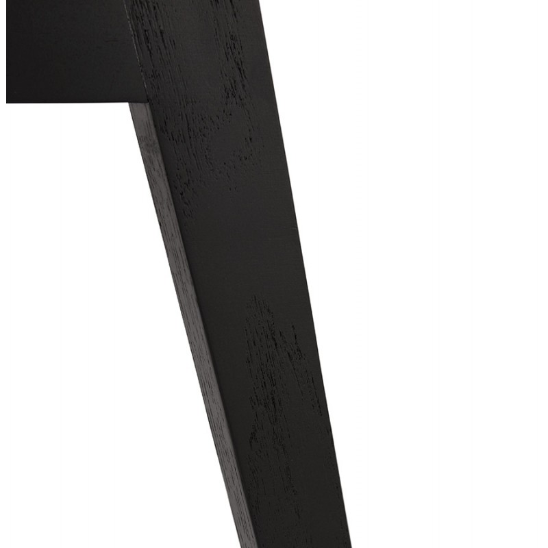 Chaise design scandinave avec accoudoirs KALLY pieds bois couleur noire (noir) - image 43571