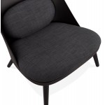 AGAVE Sedia a sdraio di design scandinavo AGAVE (grigio scuro, nero)