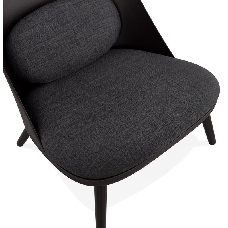 AGAVE Scandinavian design lounge chair (dark grey, black) - image 43592