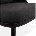 AGAVE skandinavischer Design Lounge Stuhl (dunkelgrau, schwarz)