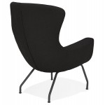 CONTEMPORARY lichIS fabric chair (black)