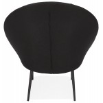 GOYAVE lounge chair in fabric (black)