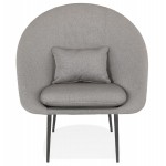 GOYAVE lounge chair in fabric (light grey)