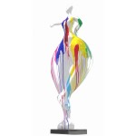 Statue decorative sculpture design WOMAN ELEGANTE in resin H138 cm (Multicolored)