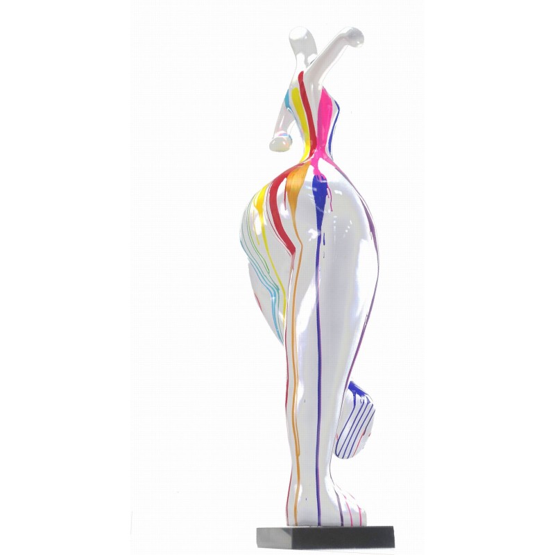 Escultura decorativa de estatua WOMAN ELEGANTE en resina H138 cm (Multicolor) - image 43752