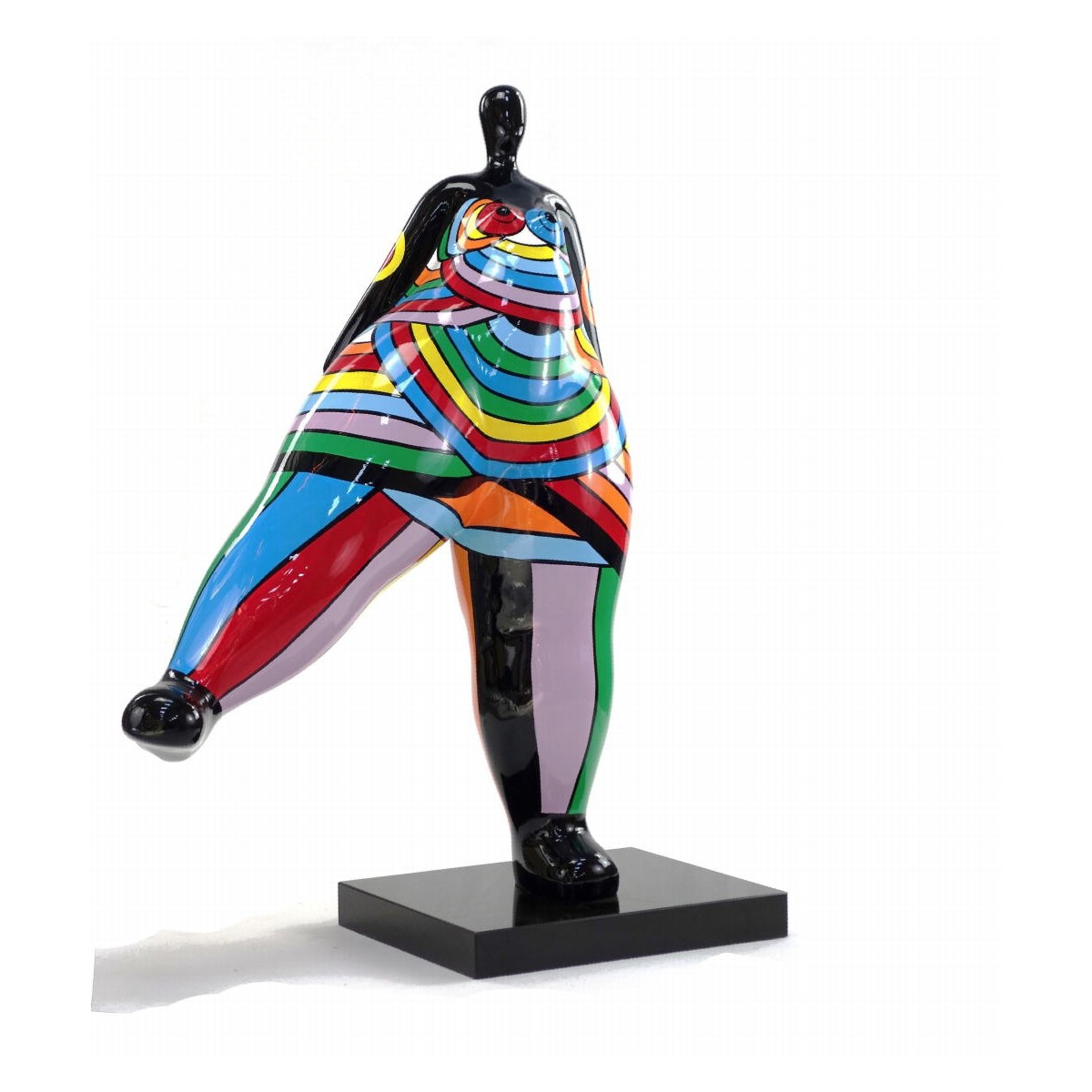 Statue sculpture décorative design WELCOME en résine H155 cm