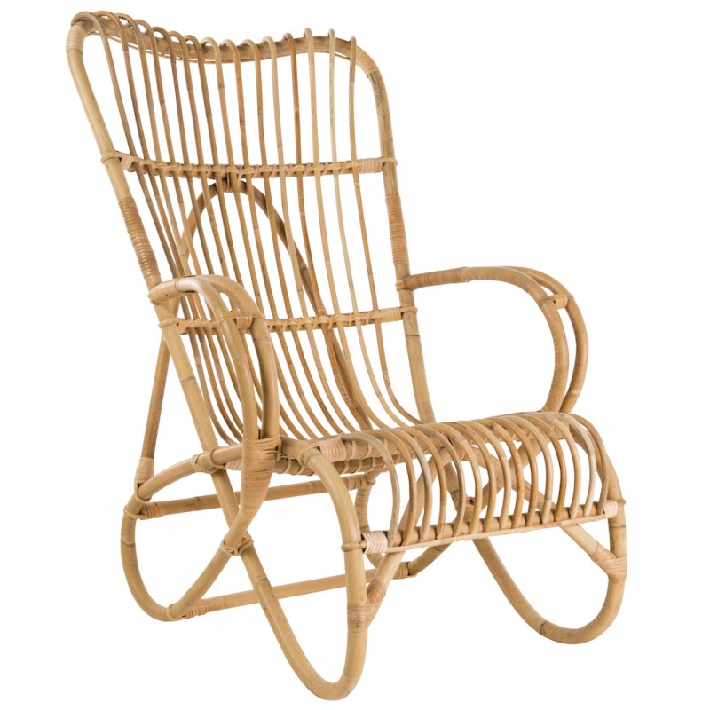 MARLENE chair in vintage style natural rattan - image 44314