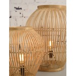 Lampada da tavolo, lampada da terra in bambù SMALL (H50) TUVALU (naturale)