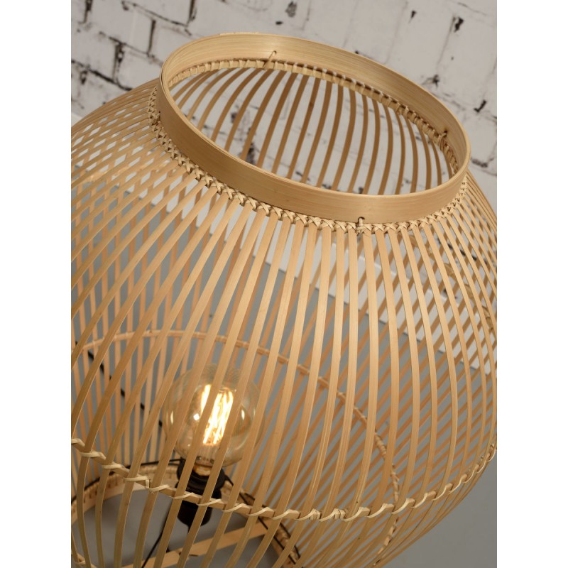 Lampe de table, lampe de sol en bambou XL (H70) TUVALU (naturel) - image 44977