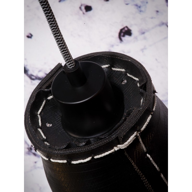 Lampe à suspension en pneu recyclé AMAZON SMALL 7 abat-jours (noir) - image 45023