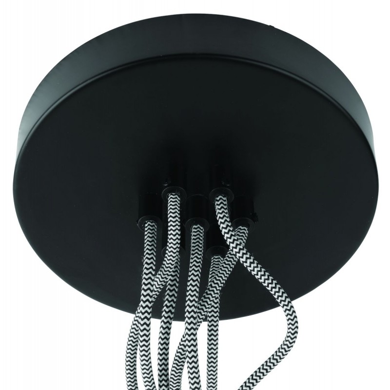 AMAZON SMALL 7 lampshade recycled tire suspension lamp (black) - image 45025