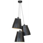 AMAZON XL 3 lampshade recycled tire suspension lamp (black)