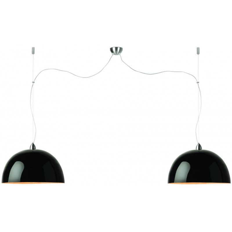 HALONG Bamboo Suspension Lamp 2 lampshades (black) - image 45131