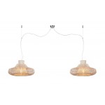 KHALAHARI SMALL 2 lampshade (natural) rattan suspension lamp