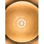 Lampada a sospensione MEKONG di bambù piatto (60 cm) 1 tonalità (bianca, naturale)