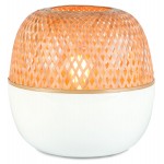 Lampe de table en bambou MEKONG SMALL (blanc, naturel)