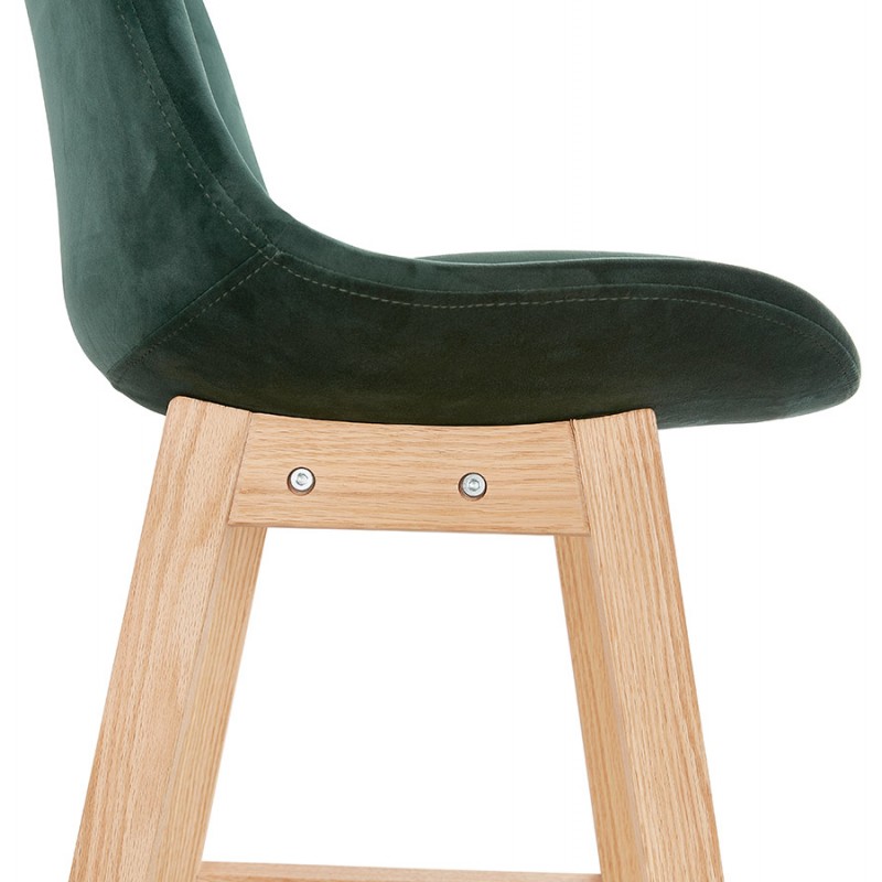 Sgabello barra di design scandinavo in piedi di colore naturale CAMY (verde) - image 45651