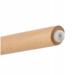Taburete de barra escandinavo en madera de microfibra de madera color natural TALIA (gris oscuro)