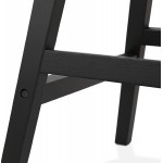 Mid-height bar set design in velvet black feet CAMY MINI (grey)