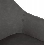 Barra de barra de diseño silla de la barra de pie negro NARNIA (gris oscuro)