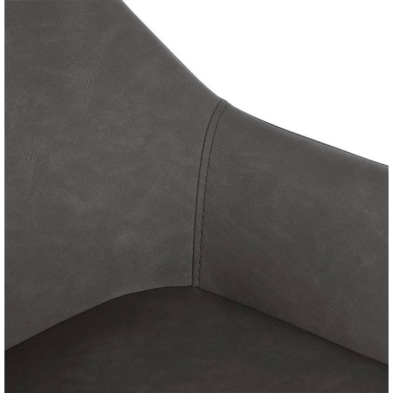 Bar Bar Set Design Bar Stuhl schwarze Füße NARNIA (dunkelgrau) - image 46218