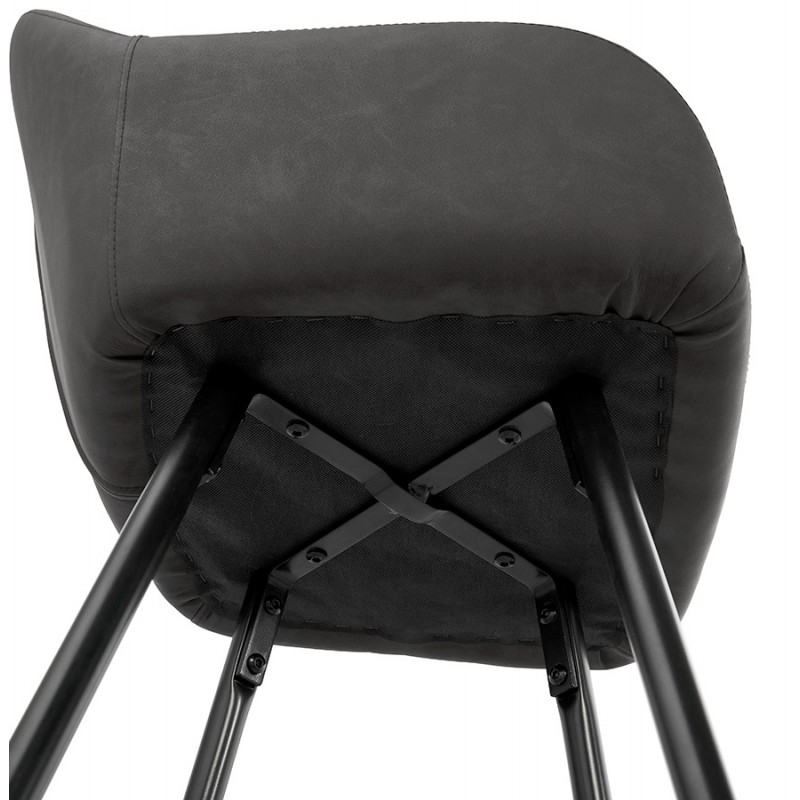 Bar Bar Set Design Bar Stuhl schwarze Füße NARNIA (dunkelgrau) - image 46220
