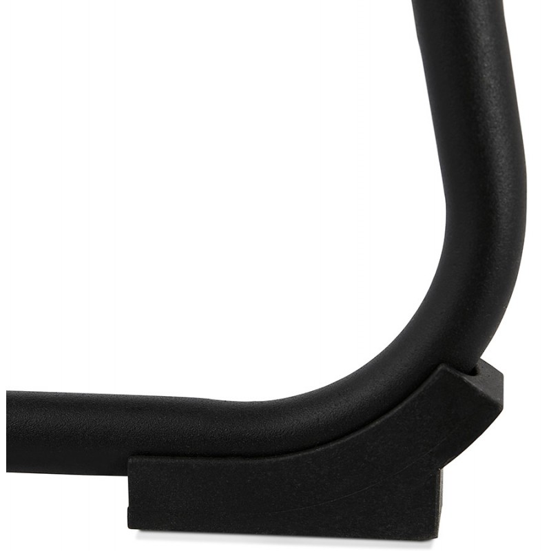 Tabouret de bar chaise de bar vintage pieds noirs JOE (gris foncé) - image 46232