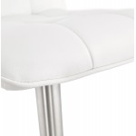 ANAIS quilted and adjustable bar stool (white)