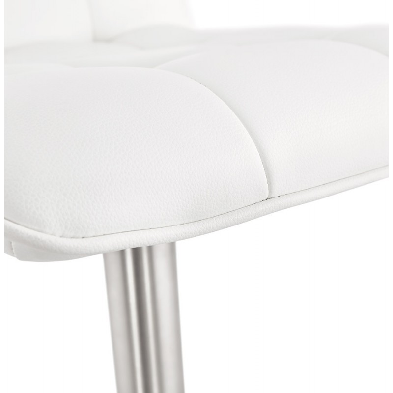 ANAIS quilted and adjustable bar stool (white) - image 46269