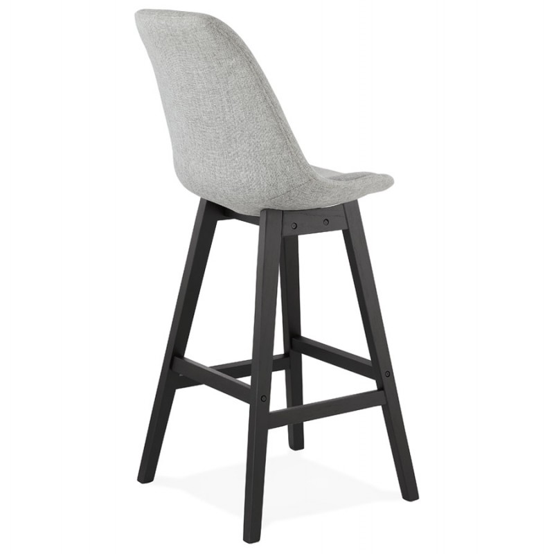 ILDA black foot bar chair bar set (light grey) - image 46338