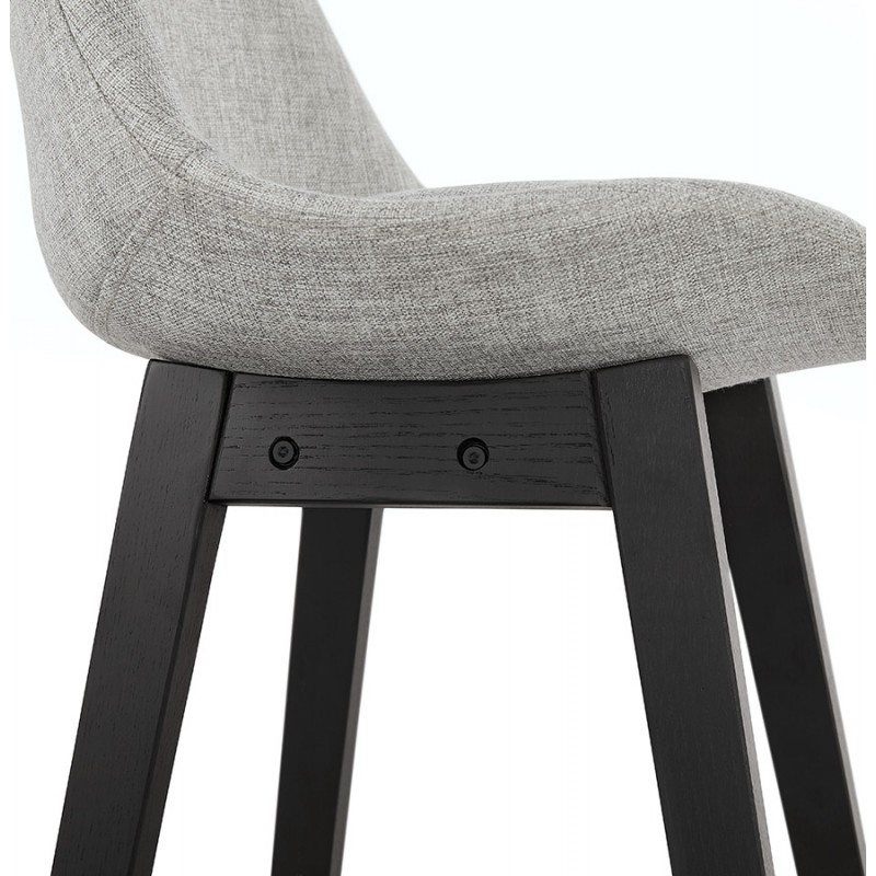 ILDA black foot bar chair bar set (light grey) - image 46342
