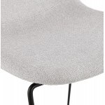 Bar bar snuff bar sedia a metà altezza design impilabile in tessuto DOLY MINI (grigio chiaro)