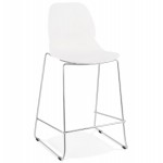 Bar bar set bar bar chair half-height stackable design JULIETTE MINI (white)