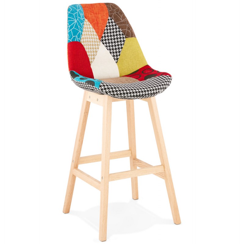 Bohemian patchwork bar chair bar stool in MAGIC fabric (multicolor) - image 46644