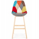 Bohemian patchwork bar chair bar stool in MAGIC fabric (multicolor)