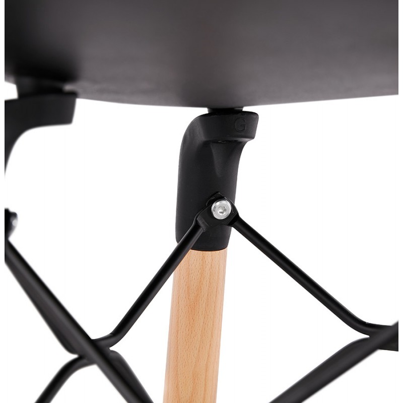 PACO Scandinavian design bar stool (black) - image 46937