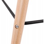 Taburete de barra de diseño escandinavo PACO (negro)