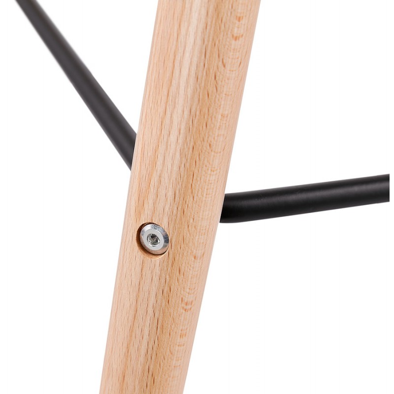Taburete de barra de diseño escandinavo PACO (negro) - image 46940