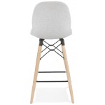 Bar bar snuff bar chair Scandinavian mid-height fabric PAOLO MINI (light grey)