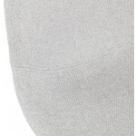 Tabouret de bar chaise de bar mi-hauteur scandinave en tissu PAOLO MINI (gris clair)
